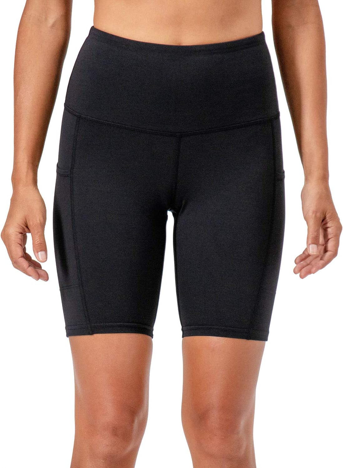 High Waist Yoga & Running Shorts for Women - 2-Pack with Convenient Side Pockets