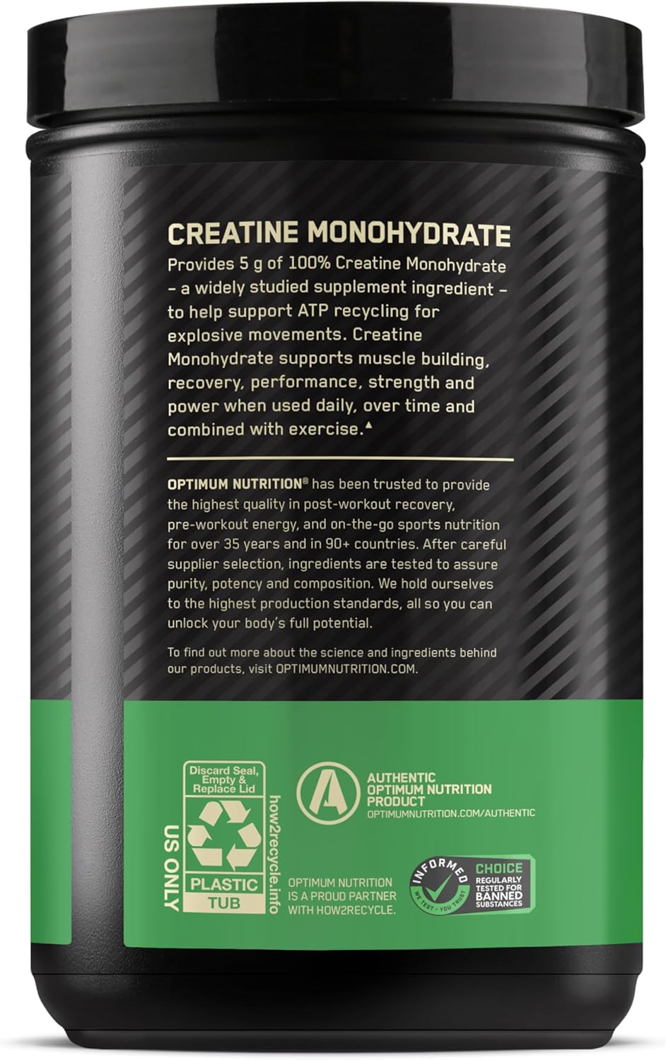 Micronized Creatine Monohydrate Powder, Unflavored, 120 Servings, 600 Grams (Packaging May Vary)