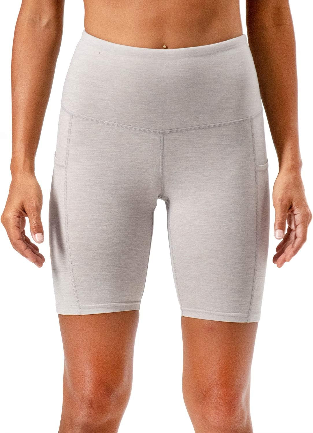 High Waist Yoga & Running Shorts for Women - 2-Pack with Convenient Side Pockets